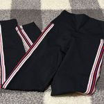 Aritzia Aritizia TNA Side Ribbon Striped Detailed Black Leggings XXS Photo 1