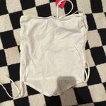 SheIn B60 New Womens Super Cute Strapless Crop top Ivory Size Medium Photo 7