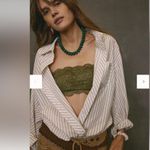 Free People NWOT Sabine Striped Articulated Shirt Photo 4