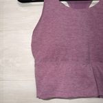 Stori Activewear Racerback Sports Bra Purple Seamless Stretch Workout Top Photo 2
