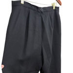 Women's Vintage Gianni Essentials Pants, Size 12, 100% Wool Black Photo 1