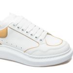 Alexander McQueen Oversized Low-Top Sneakers in White/ Camel, Size 41 NEW $850 Photo 4