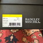 Badgley Mischka New Satin Navy Heels with Gemstone Accents Photo 5