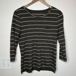 Banana Republic Factory gray striped Malibu tee shirt size small Photo 1