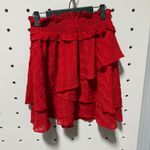 Elliatt NWT  Red Ruffle Skirt Size Small Photo 2