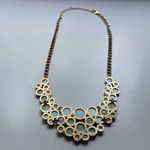 ALDO Seafoam and Gold Statement Necklace Green Gemstone Wedding Photo 5