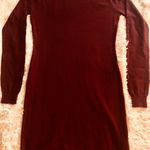 Andrew Marc Burgundy Sweater Dress Photo 1