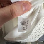 Halogen  White Eyelet Sleeveless Fit & Flare Dress 100% Cotton Lined 18W Photo 2