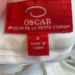 Oscar de la Renta  White Wide Leg Trouser Dress Pants Womens 8 Casual Beachy Photo 3