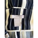 H&M Women's Navy Blue White Paper Bag Waist Shorts Size 10 Photo 4