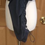 SheIn GLOWMODE Navy Blue Long Sleeve Cropped Half-Zip Collar Water-Resistant Pullover Jacket •Size Small Photo 7