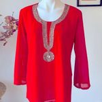 Indian / Pakistani tunic shirt Red Size L Photo 0