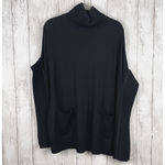 Karen Millen Karen Millen Poncho Size XS/S Black Wool Blend Turtle Neck Jeweled Quiet Luxury Photo 2