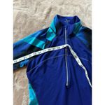 Athleta  Women's Running Half Zip Top Blue Colorblock Zip Pocket‎ Jacket Sz Small Photo 4