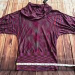 Vertigo Women’s 3/4 Bell Sleeve Cowl Neck Striped Top Tunic Size Large Photo 4