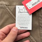 Spanx  4” Stretch Twill Shorts Women’s Size Large Taupe Brown NWT Flattering Fit Photo 6