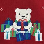 Notations  Women's Size 3X Red Ugly Christmas Sweater Bear Gift Hugger Photo 3