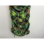 DUNDAS Gala Ruched One Shoulder Cutout Jersey dress Jungle Camo IT 46 US 10 Green Photo 10