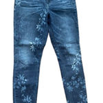 Lucky Brand  Bridgette Skinny Floral Print Denim Jeans Size 4 / 27 Photo 0