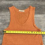 Free People Take The Plunge Orange Pop Tank Top relaxed stretch soft tank XS EUC Photo 9