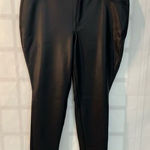 EXPRESS Black Solid Stretchy Ankle Faux Leather Pants Size 18 Photo 0
