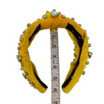 Lele Sadoughi Crystal Heart Headband Yellow Velvet Knot Anthropologie Photo 14