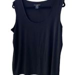 🖤 Eva Varro Single Layered Tank, Partially Lined, Black Jersey Knit, Plus Photo 0