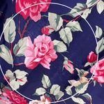 Rampage Vintage  Dress Oversized Collar Pleats Navy Blue Mini Size 3 Juniors Photo 10