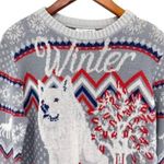 Game Of Thrones Women’s Winter Is Here Wolf Fair Isle Holiday Sweater Size M Photo 3