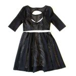 Plenty By Tracy Reese NWT Estella in Black Laser Cut Out Back Skater Dress 4 Photo 4