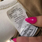 Southern Lady Women's Large Tan Faux Suede Embroidered Long Sleeve Open Jacket Photo 3