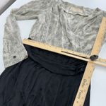 Rebecca Minkoff Dress Womens Small Black White Animal Print Surplice Photo 5