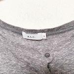 A.L.C. Heather Grey Henley Top Size Small Photo 4