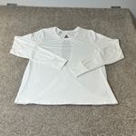 Spanx Soft Spot Wrap Top White Long Sleeve Thumbholes Open Back Athleisure-XL Photo 1