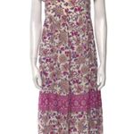 Ba&sh YSEE FLORAL MIDI DRESS FLUTTER CAP SLEEVE LAGOONLOOK GRANNYCORE MAIDEN Photo 3