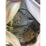 NUOVEDIVE Beige/PINK Leather Hobo Shoulder Bag With Adjustable Strap & Zippered Photo 11