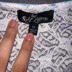 Self Esteem Coquette V-neck Lacy Floral Top Photo 1