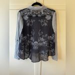 Free People Women’s Striped Long Sleeve Button Down Shirt Size S.P. Small Petite Photo 7