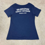 Harley Davidson NWT Harley-Davidson Motorcycles Bejeweled T-Shirt Golden Spike Ogden Utah Size M Photo 2