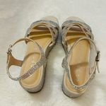 Copper Key  Silver Rhinestone Sandals Size 8.5M Photo 3