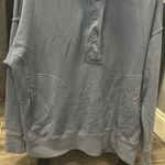 Aerie Oversized  blue henley with mockneck Photo 3