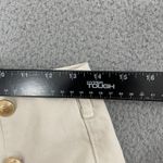 ZARA NWT  Sailor Shorts Women XS Cream Gold Button High Waist Photo 7