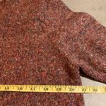 Natural Reflections  Bass Burgundy Heather Cardigan Sweater L Large Wool Blend Photo 4