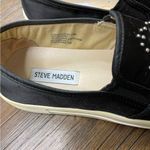 Steve Madden  Black Embellished Slip-On Women's Shoes Photo 3
