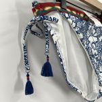 Loft  Beach Blue Luau Floral Paisley Bikini Bottoms Photo 4