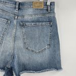 BKE Parker Denim Jean Shorts Blue Raw Hem Stretch Medium Wash Women’s Size 28 Photo 5