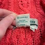 Aran Crafts Women’s 100% Merino Wool Made in Island Peach Cardigan Size XS Pink Photo 4