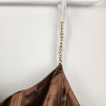 Retrofête Retrofete Easton Mini Dress in Cognac Brown Size XL NWT Chain Straps Sleeveless Photo 3