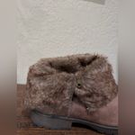 Candie's CANDIE’S ANKLE BOOTIE FOLD DOWN FUR COMBAT WINTER CHUKKA BOOTS 9.5 Photo 5