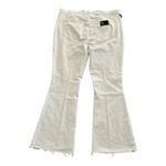 Anthropologie  Paige Laurel Canyon High Rise Flare Jean Crisp White Size 22W NEW Photo 6